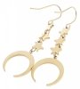 gold earrings made of stainless steel
